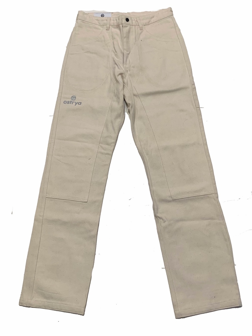 30 X 31 / Ostrya Men's Straight Jeans in Light Beige